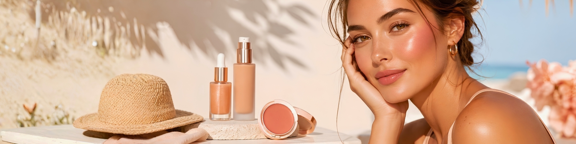 Make-up estivo donna 2026: skin tint, blush in crema e formule ibride per un viso luminoso